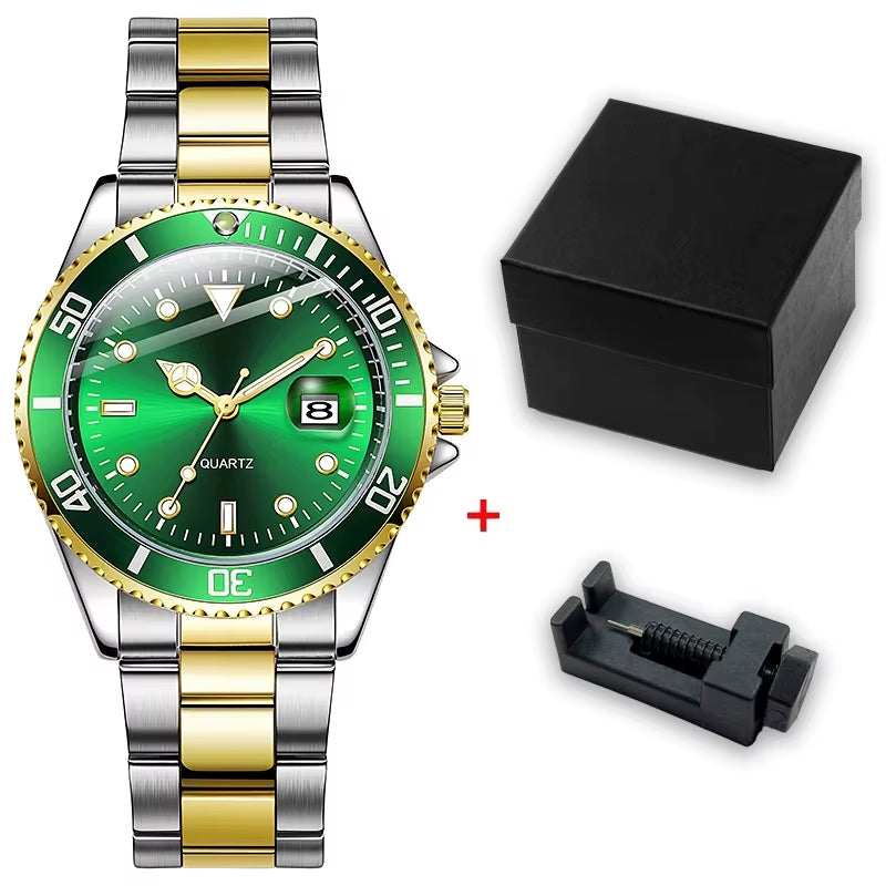 High Quality Stainless Steel Luxury Man Style Wrist Watch Relojes Waterproof Quartz Watches for Men