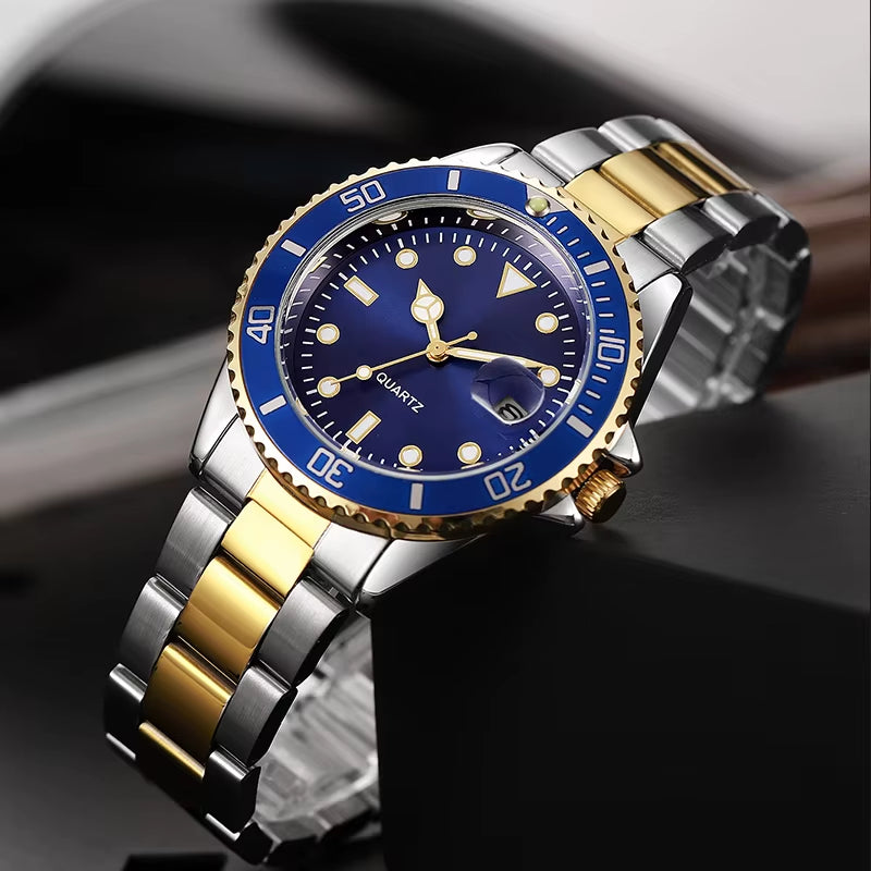 High Quality Stainless Steel Luxury Man Style Wrist Watch Relojes Waterproof Quartz Watches for Men