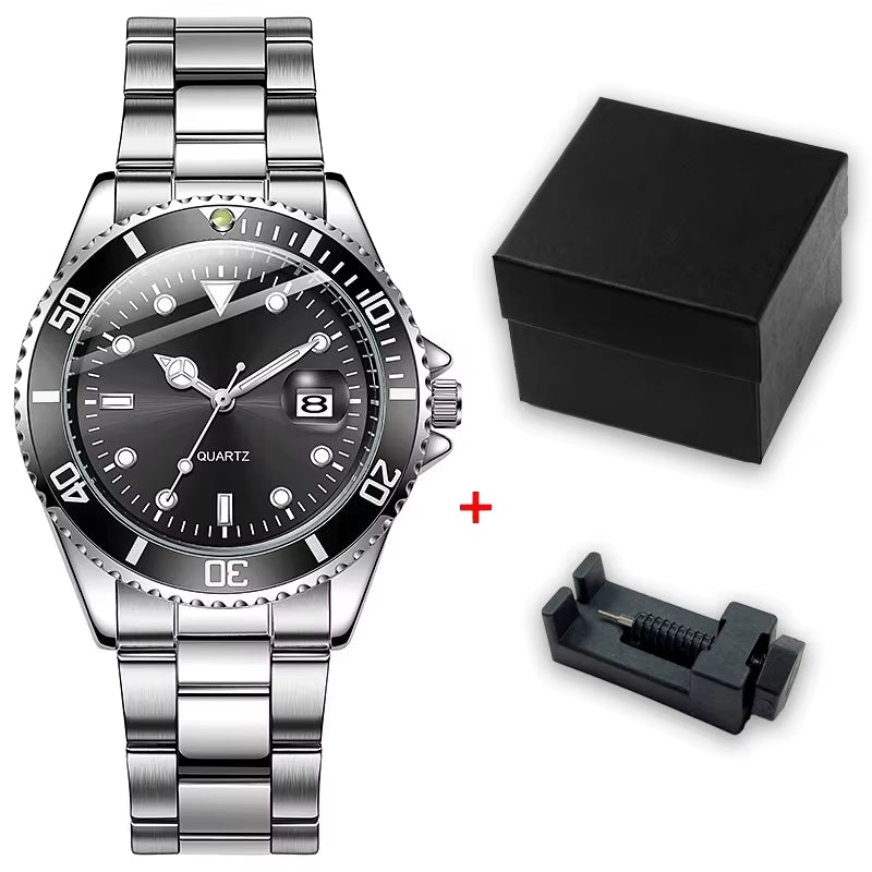 High Quality Stainless Steel Luxury Man Style Wrist Watch Relojes Waterproof Quartz Watches for Men