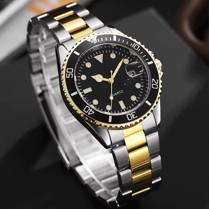 High Quality Stainless Steel Luxury Man Style Wrist Watch Relojes Waterproof Quartz Watches for Men