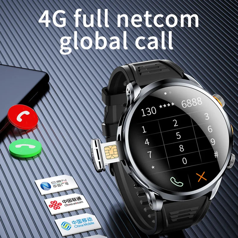H18 4G LTE Smart Watch Big Screen 8GB+128GB with WIFI GPS Camera Support Tiktok Youtube Sim Card Android Smartwatches