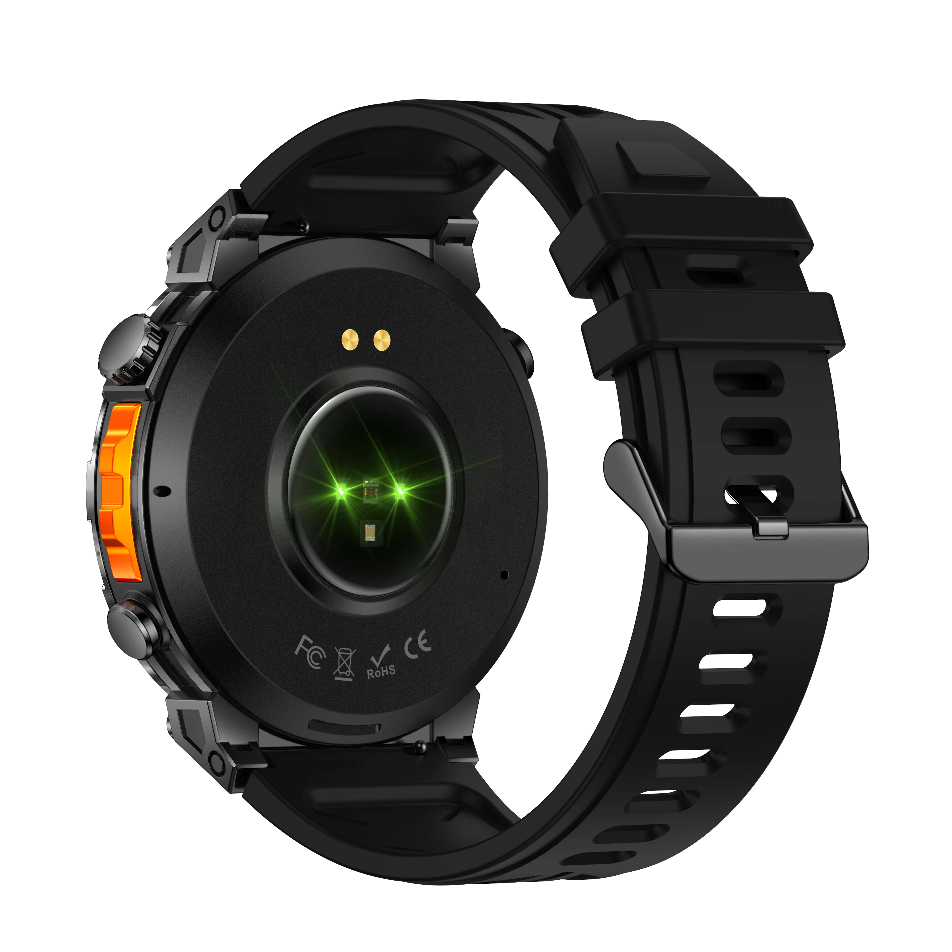 GPS Chatgpt Outdoor Sport Compass Smart Watch 1.53" Amoled round Screen Bt Call Dafit 650Mah 3ATM Waterproof KC93 Smartwatch