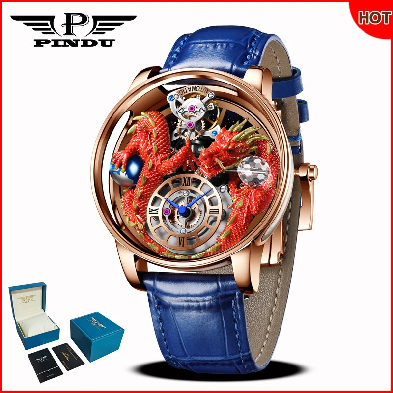 Design 2025 NEW Men Watch Diamond Tourbilliontop Brand Luxury Astronomia Quartz Watch Men Sapphire Glass Waterproof Watch