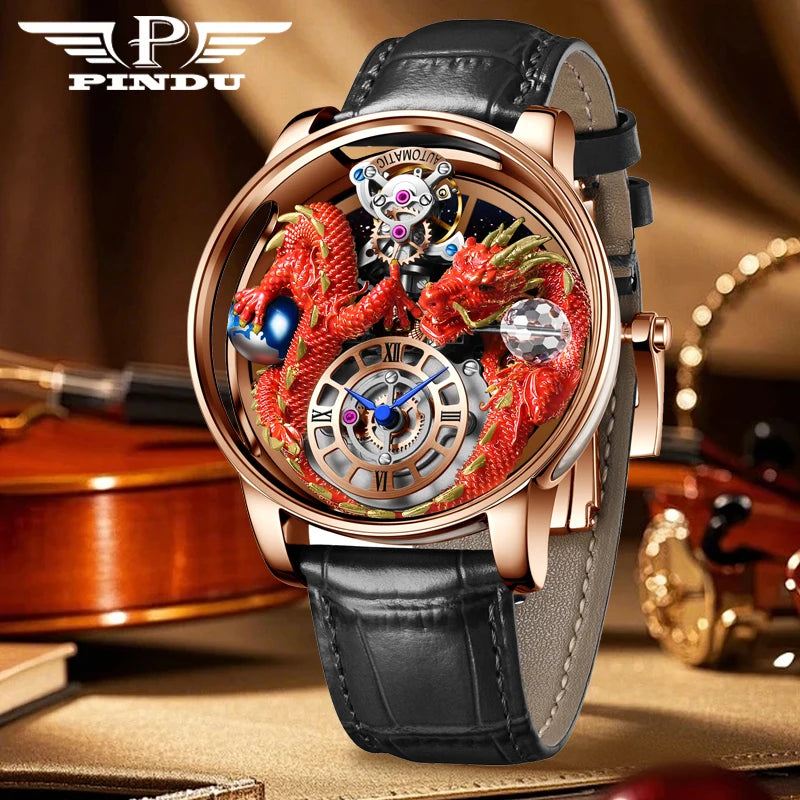 Design 2025 NEW Men Watch Diamond Tourbilliontop Brand Luxury Astronomia Quartz Watch Men Sapphire Glass Waterproof Watch