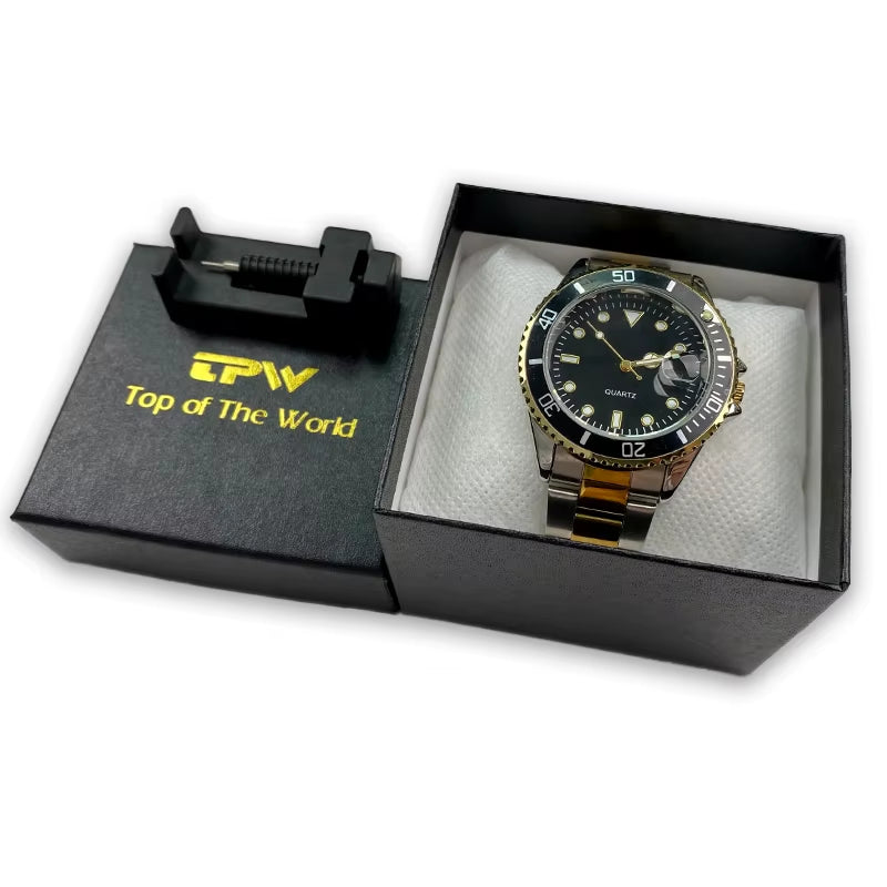 High Quality Stainless Steel Luxury Man Style Wrist Watch Relojes Waterproof Quartz Watches for Men