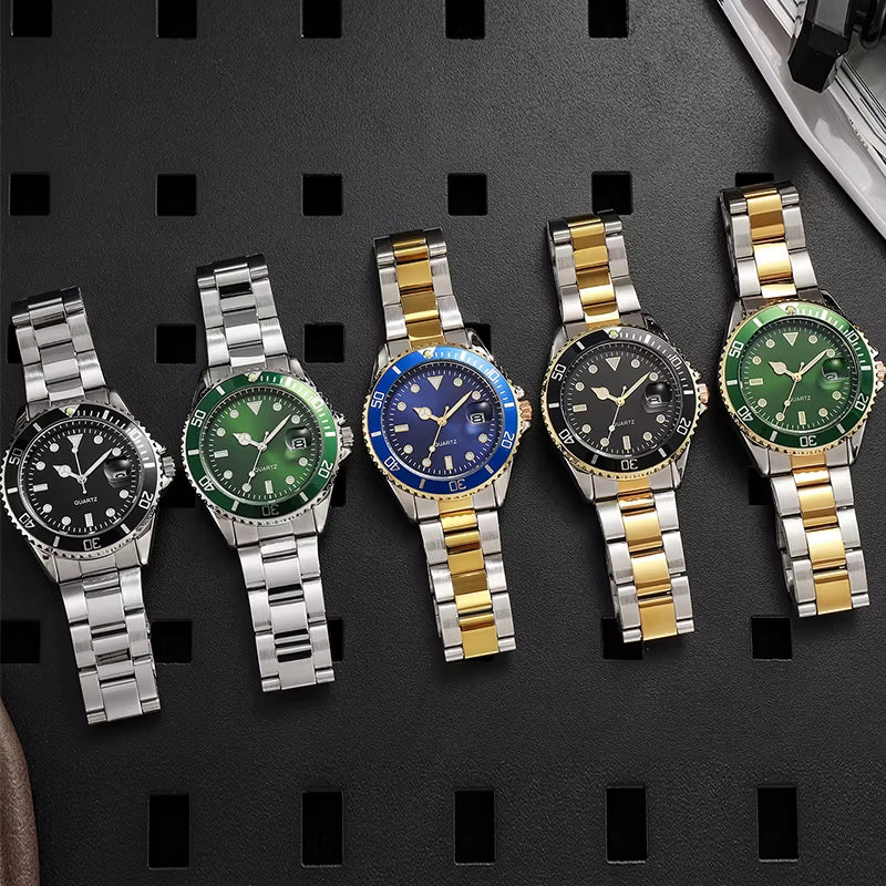 High Quality Stainless Steel Luxury Man Style Wrist Watch Relojes Waterproof Quartz Watches for Men