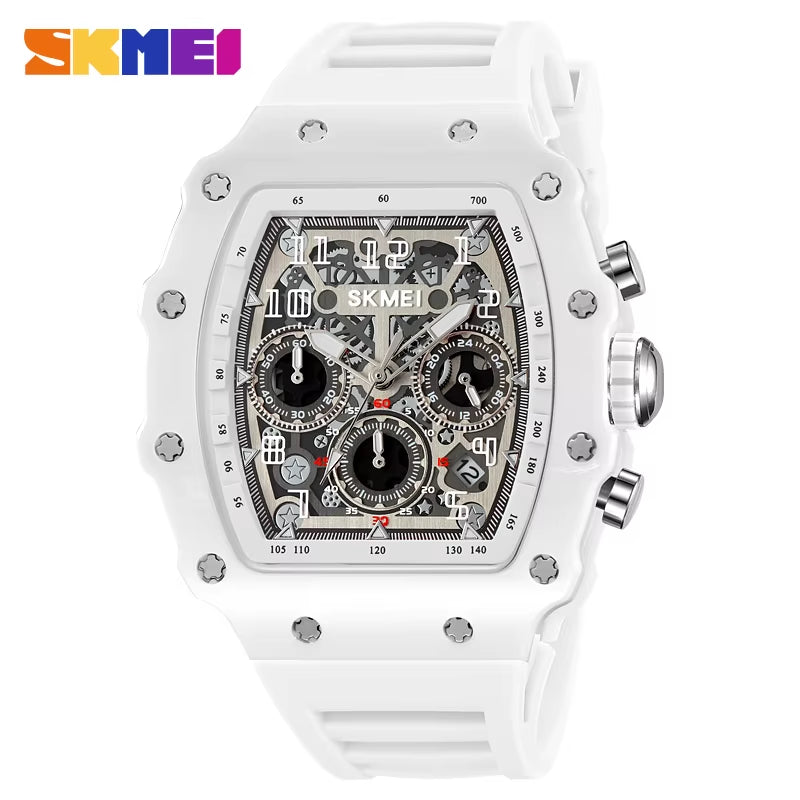 Student Watch Male Mechanical Wind Versatile Quartz Watch Personality Trend Barrel-Shaped Large Dial Watch Girl
